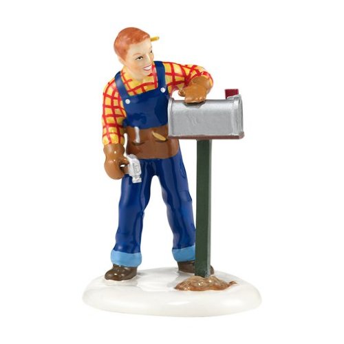 Snow Village First Class Mail Job