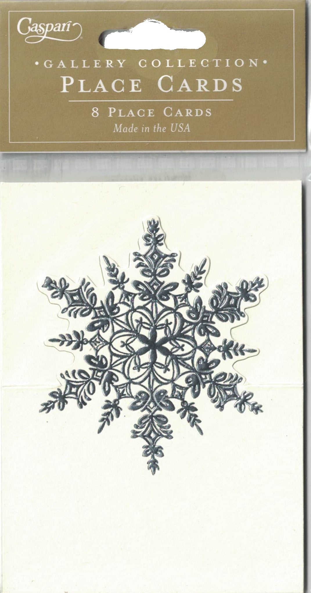 Snowflake Embossed Placecards