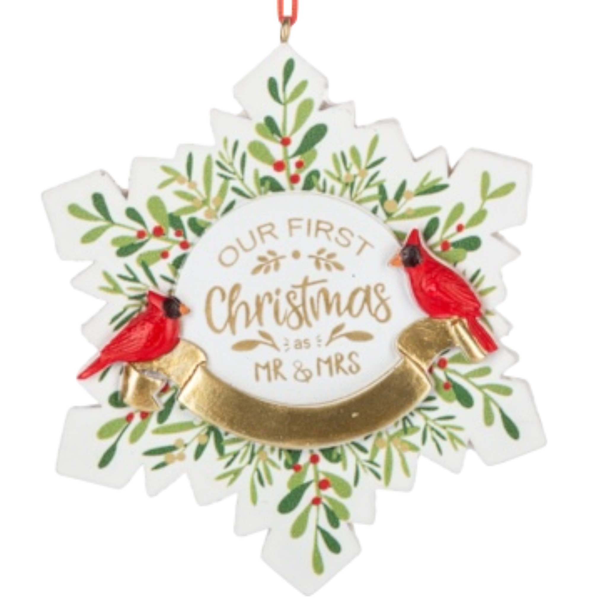 Snowflake Ornament - Our First Christmas as Mr. And Mrs.