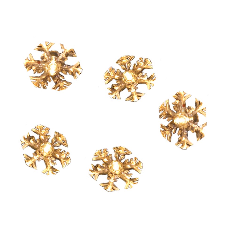 Snowflake String Lights - Clear/Green - 35 Lights