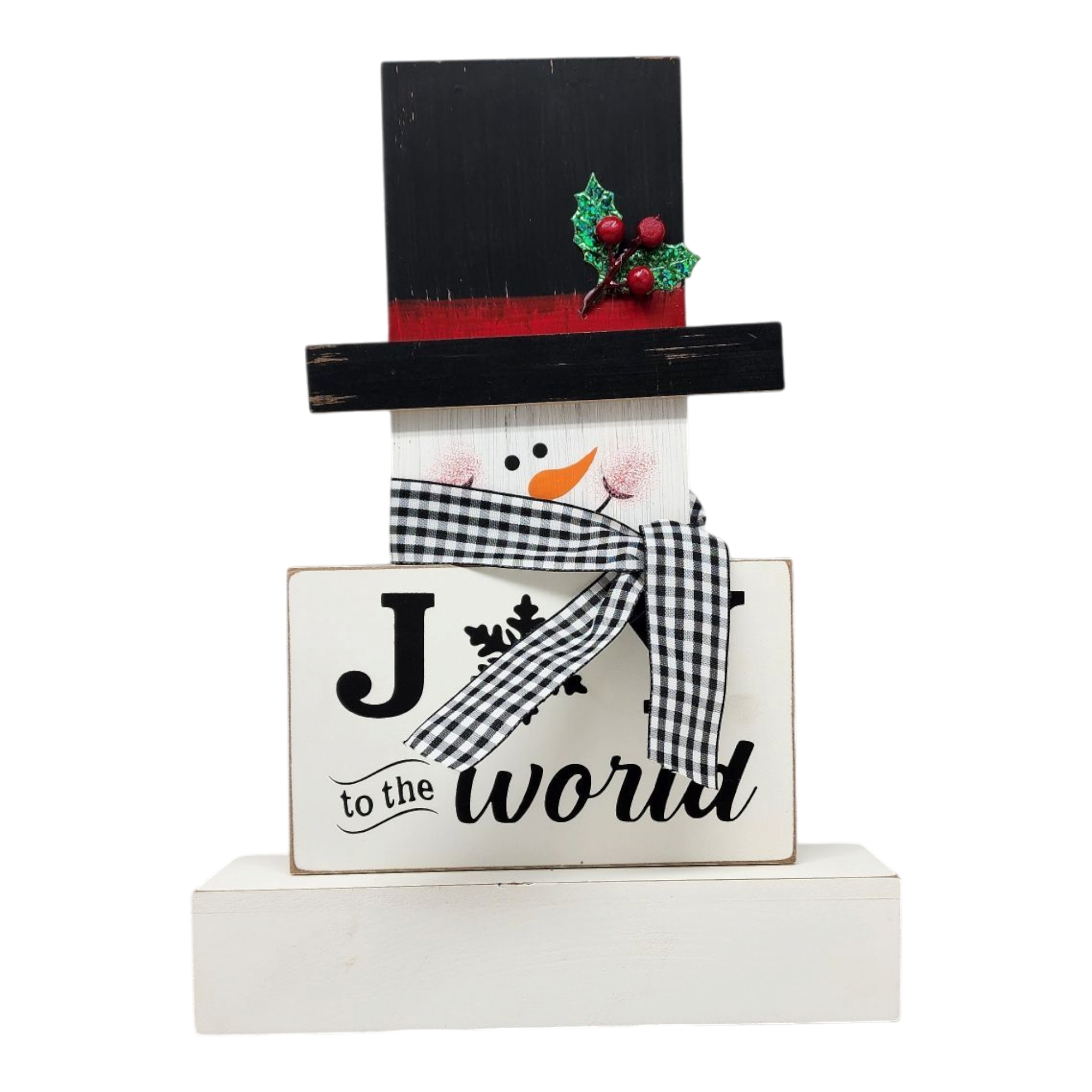 Snowman Block Decor -