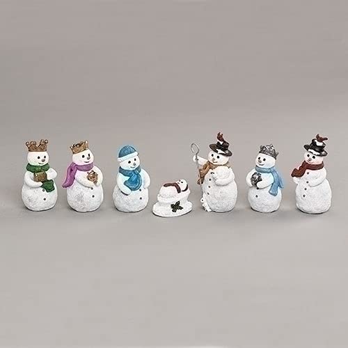 Snowman Nativity - 7 Piece Set