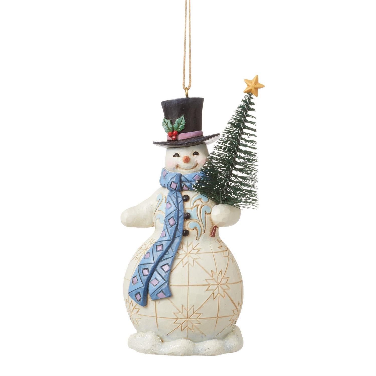 Snowman with Sisal Tree Ornament
