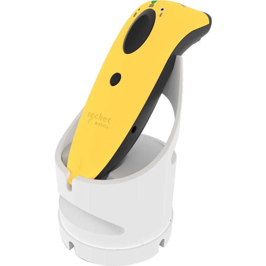 Socket Mobile Socketscan&Reg; S700, Linear Barcode Scanner, Yellow & White Charging Dock