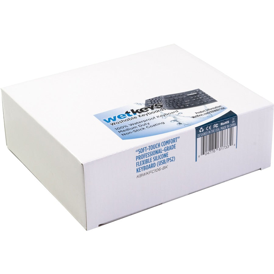 Soft-Touch Comfort Silicone Waterproof Keyboard