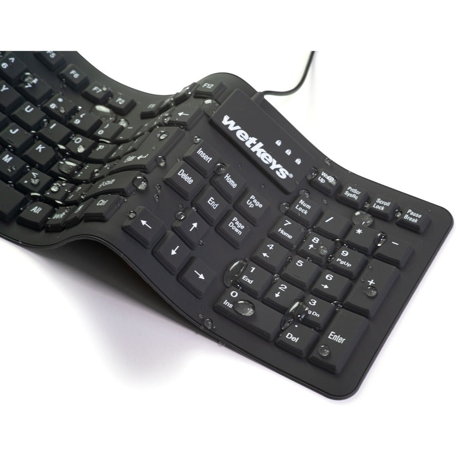 Soft-Touch Comfort Silicone Waterproof Keyboard
