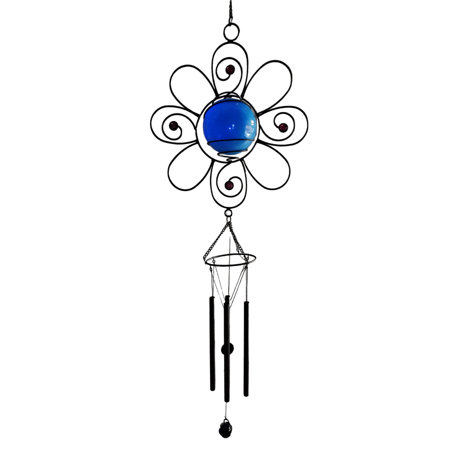 Solar LED Lighted Wind Chime - Flower