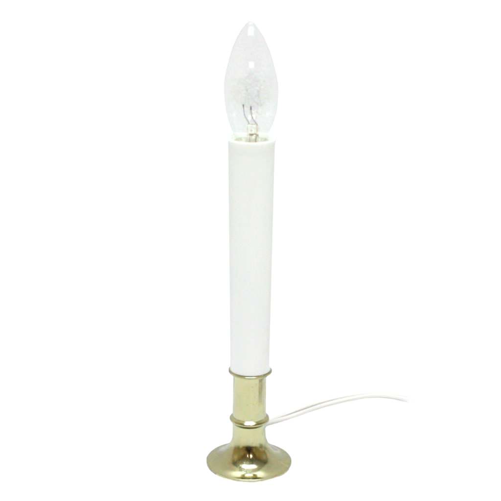 Solid Brass Base Sensor Candle - Plug in