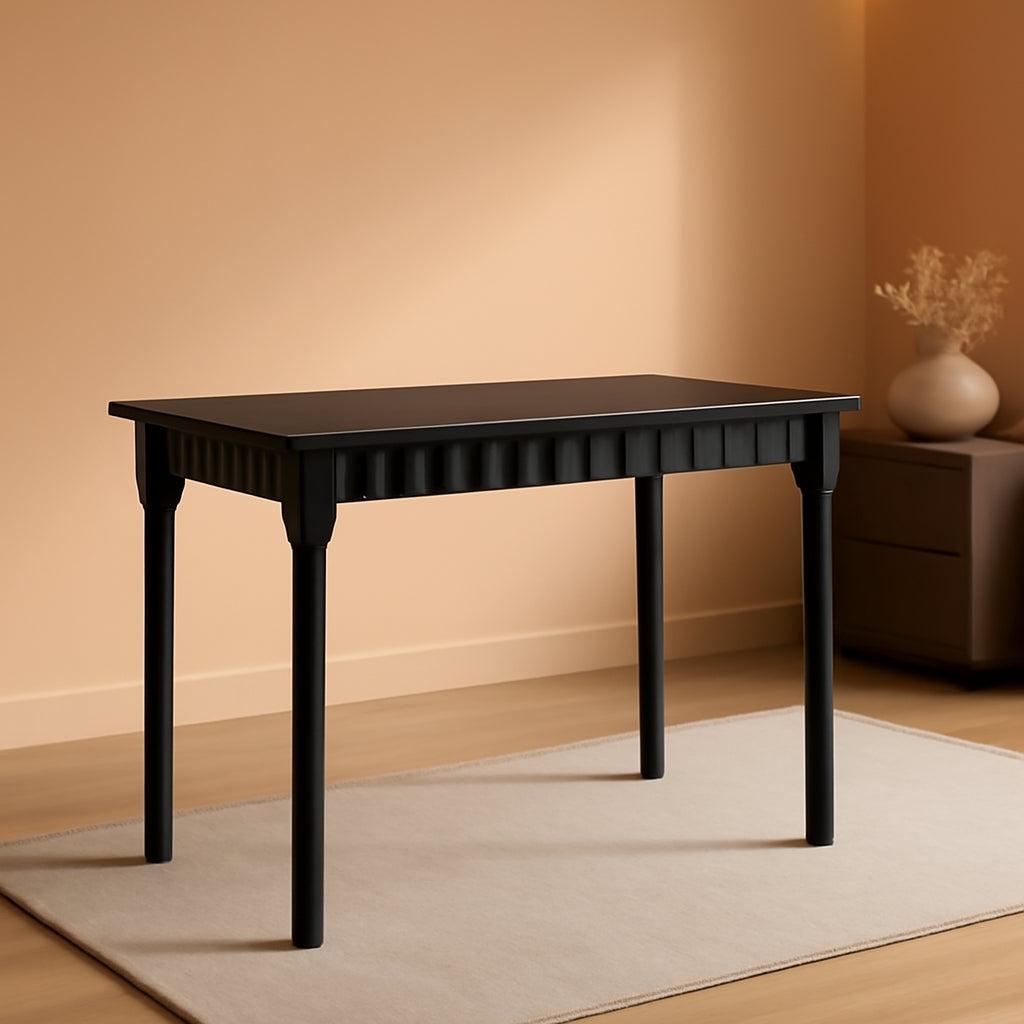 Solid Oak Dining Table For 4 Mid Century Farmhouse Style