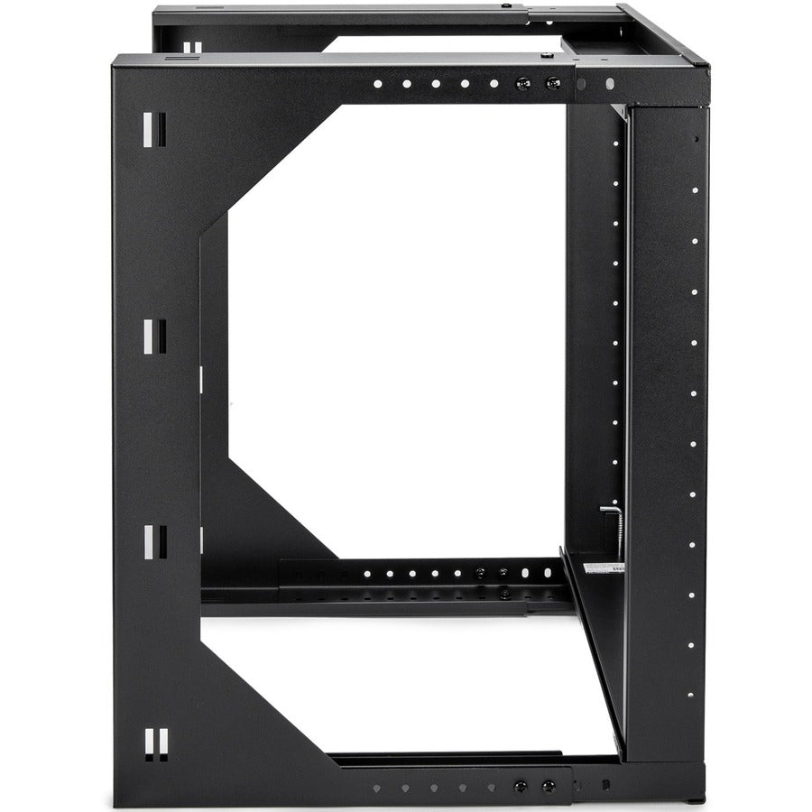 SolidRack 12U Wall Mount Rack - 2-Post Open Frame - Adjustable Depth 18-25.6" - Weight