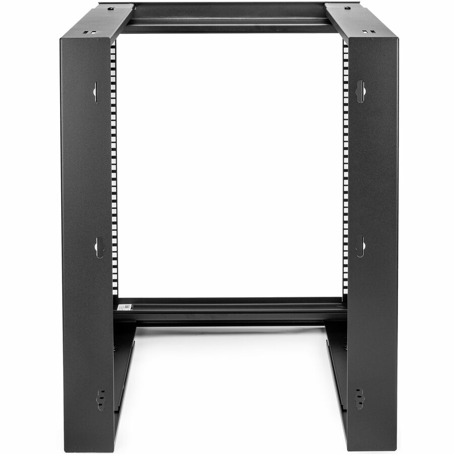 SolidRack 12U Wall Mount Rack - 2-Post Open Frame - Adjustable Depth 18-25.6" - Weight