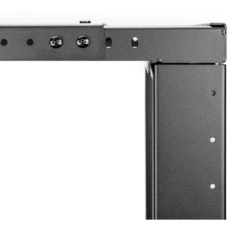 SolidRack 12U Wall Mount Rack - 2-Post Open Frame - Adjustable Depth 18-25.6" - Weight