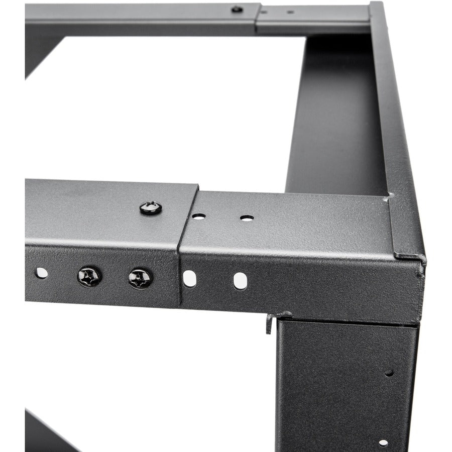 SolidRack 12U Wall Mount Rack - 2-Post Open Frame - Adjustable Depth 18-25.6" - Weight
