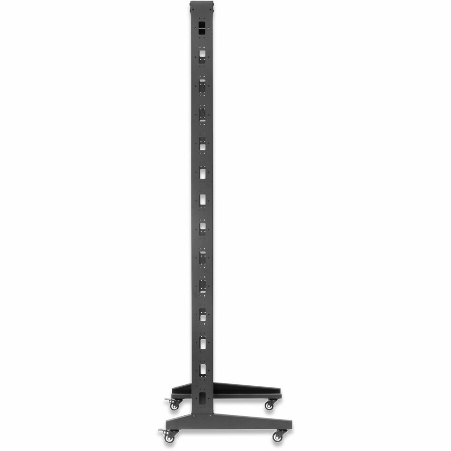 SolidRack 2-Post 42U Server Rack with Casters - Cold-rolled Steel CRS - For Server, LAN