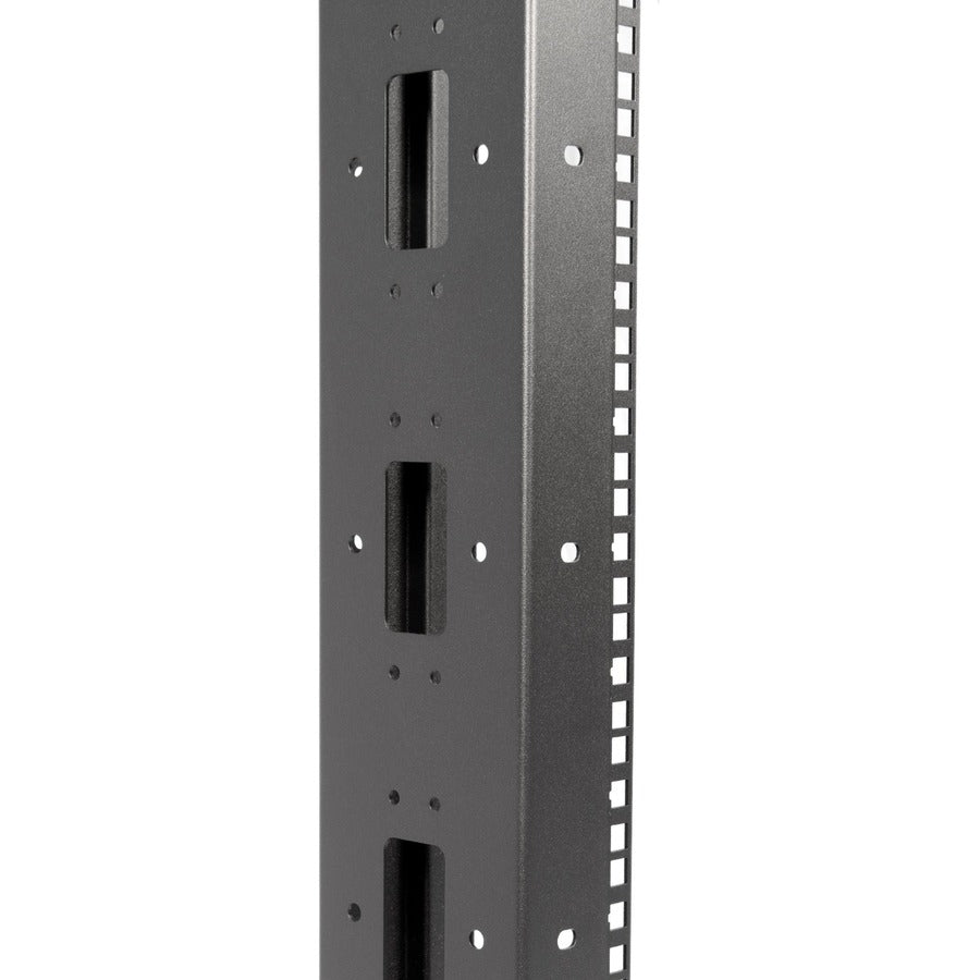 SolidRack 2-Post 42U Server Rack with Casters - Cold-rolled Steel CRS - For Server, LAN