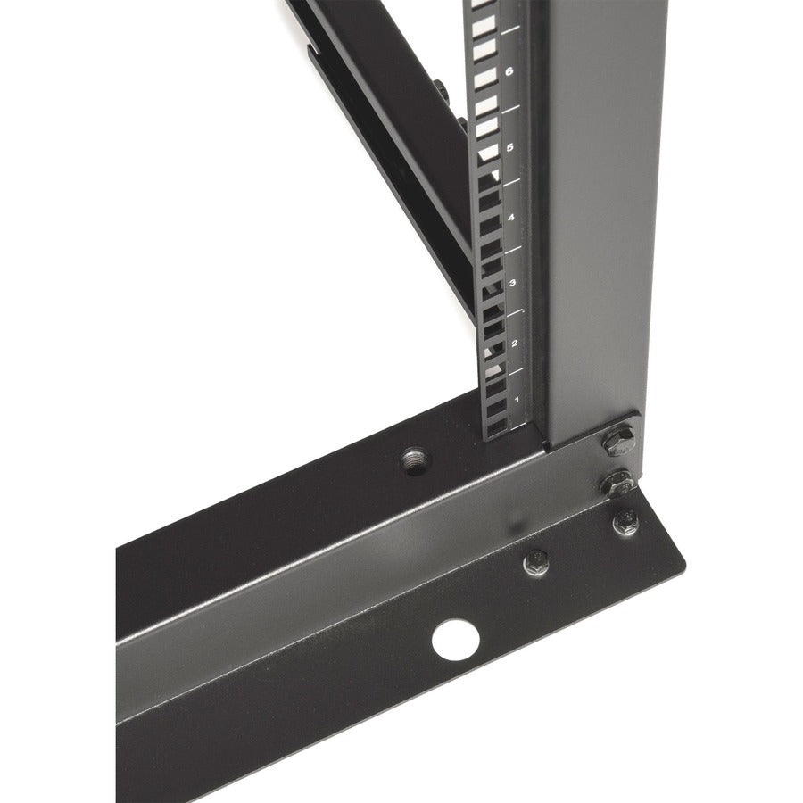 SolidRack 42U Adjustable Depth Open Frame 4 Post Rack w/ Casters - Adjustable mounting