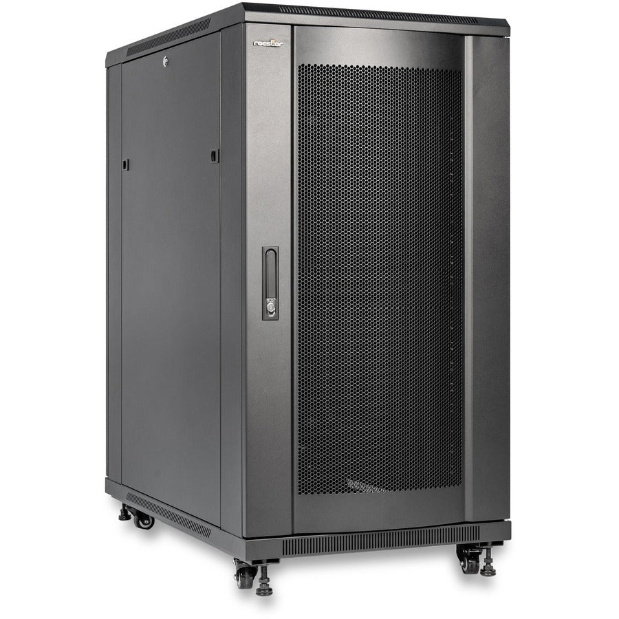 SolidRack R3110 Premium 22U Rack Enclosure Cabinet - 4-Post Adjustable Depth (6" to