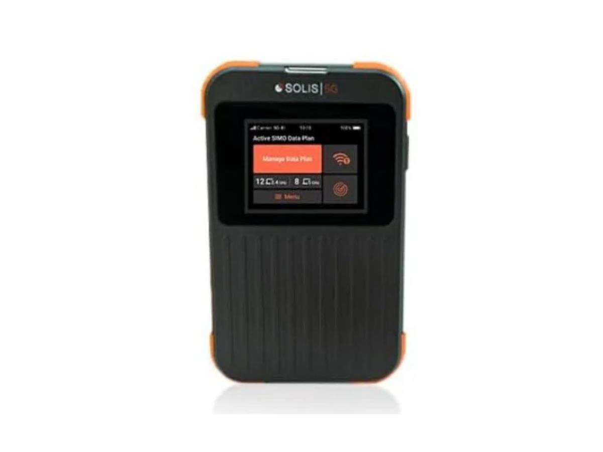 Solis 5G HotSpot with WPA2 WiFi 6, IP54 Rugged Mobile Router