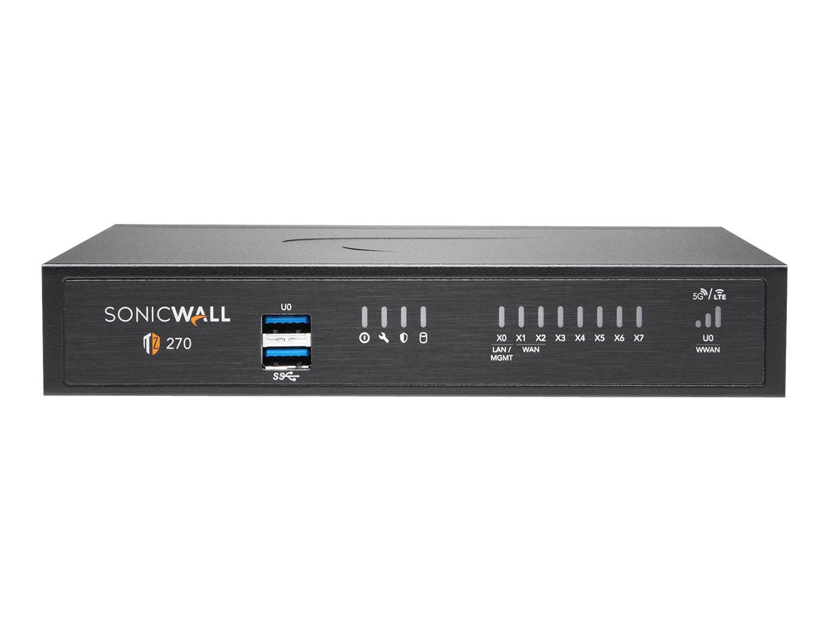 SonicWall TZ Series (Gen 7) TZ270 - Security appliance - with 3 years Essential Protection Service Suite and Cloud Secure Edge 03-SSC-2997