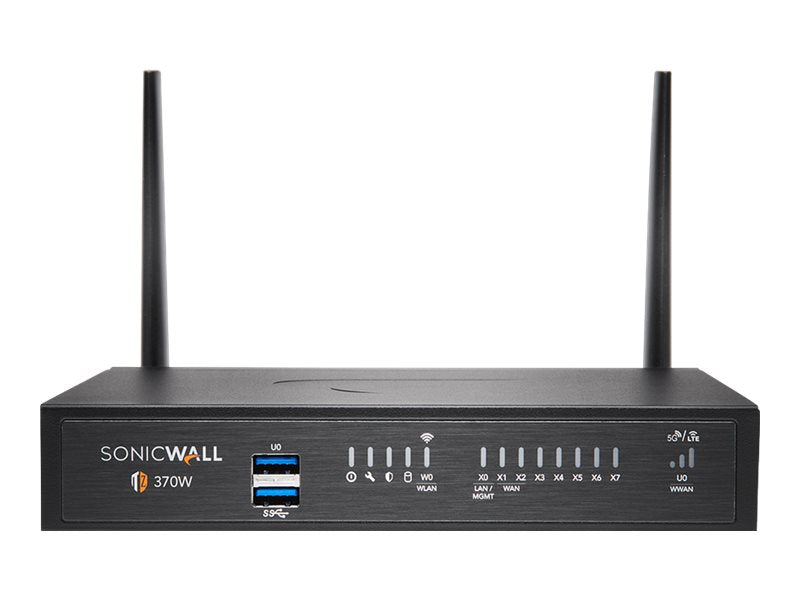 SonicWall TZ370W - TotalSecure Threat Edition - security appliance - 3 years Threat Protection Service Suite - 1GbE - Wi-Fi 5 02-SSC-7291