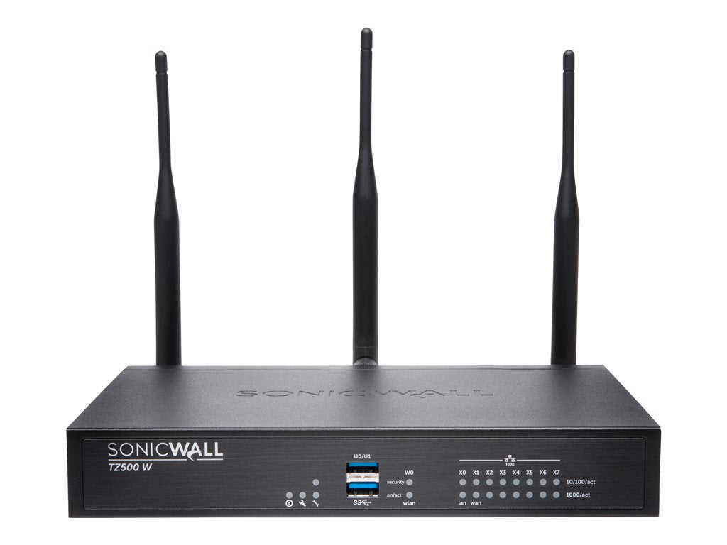 SonicWall TZ500W - Security appliance - GigE - Wi-Fi 5 - 2.4 GHz, 5 GHz - NFR 01-SSC-0443