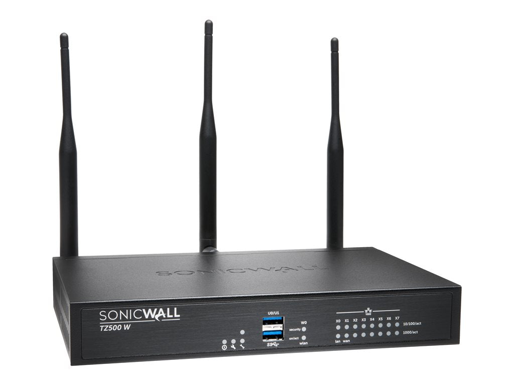 SonicWall TZ500W - Security appliance - GigE - Wi-Fi 5 - 2.4 GHz, 5 GHz - NFR 01-SSC-0443