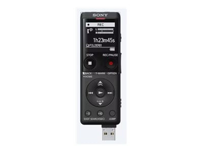 Sony ICD-UX570 - Voice recorder - 4 GB - black