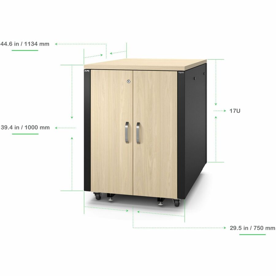 Soundproof Rack - 17U Server Rack Enclosure Noise Reduction | APC NetShelter AR4017A