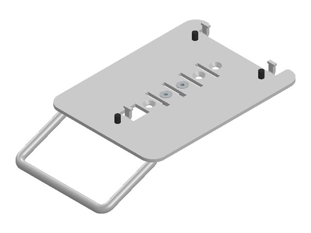 SpacePole - Mounting component (mounting plate) - with handle - for point of sale terminal - MultiGrip - black