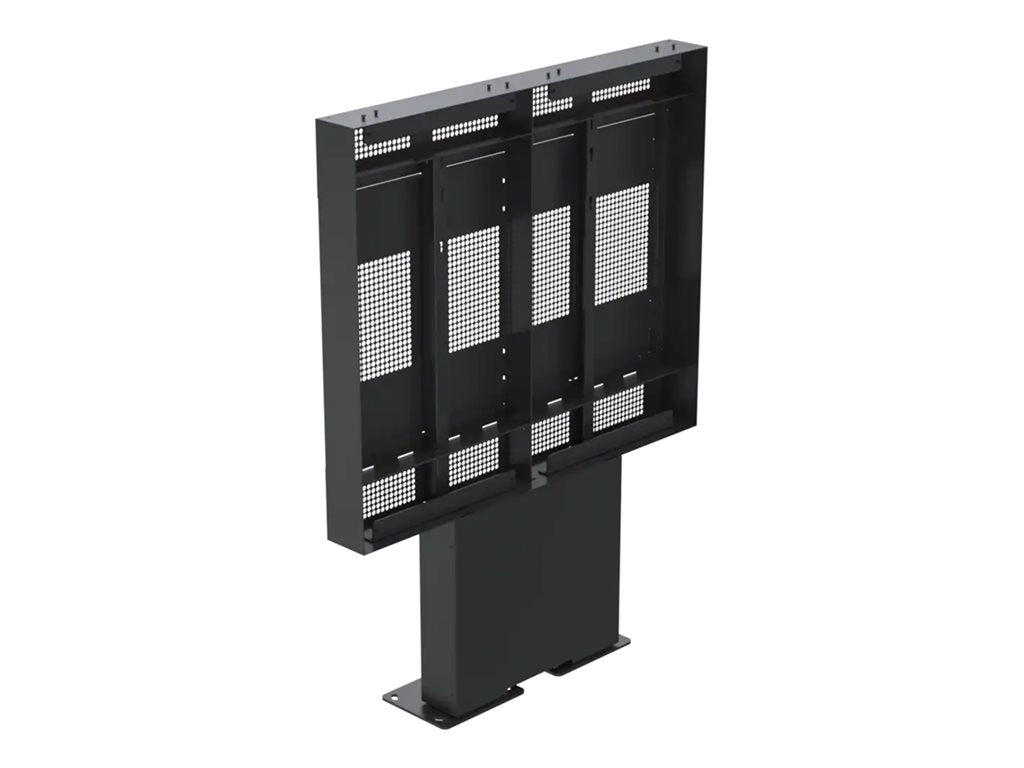 SpacePole - Stand - side-by-side - for 2 flat panels - outdoor enclosure, double - metal - gray - screen size: 55 - floor mountable" SPDS3002-105