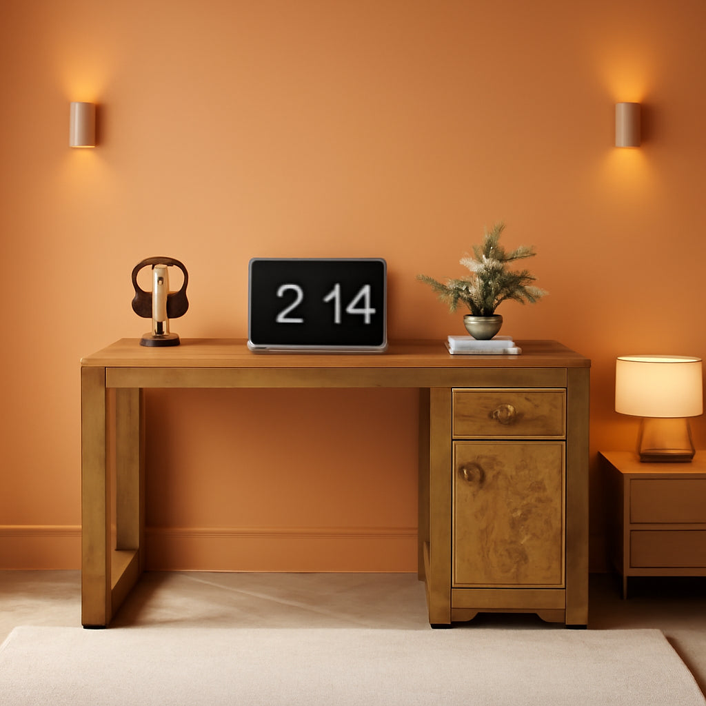 Spacious 59 Inch Computer Desk with Storage Drawer