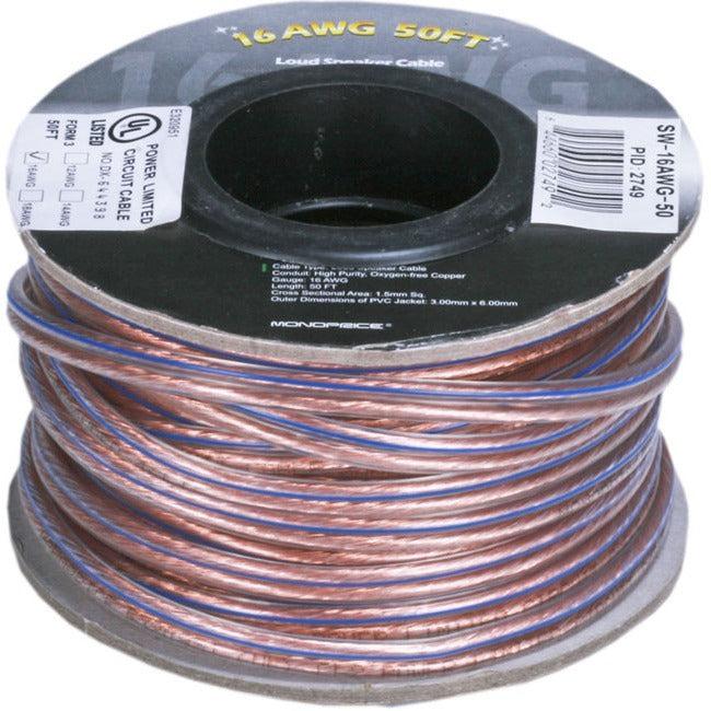Speaker Wire 18Awg Oxygen-Free 50Ft