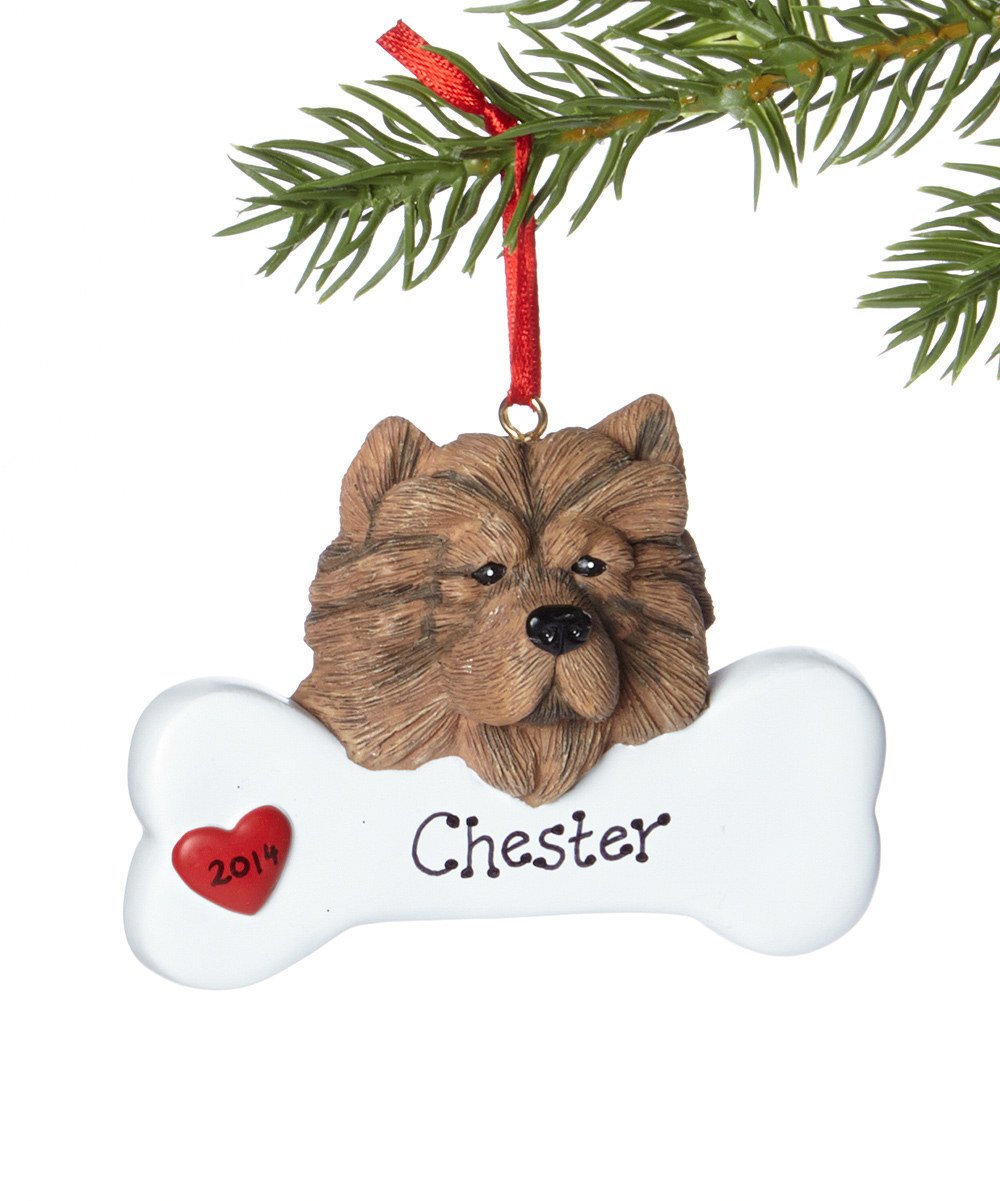 Special Breed Dog Bone Ornament - Chow Chow