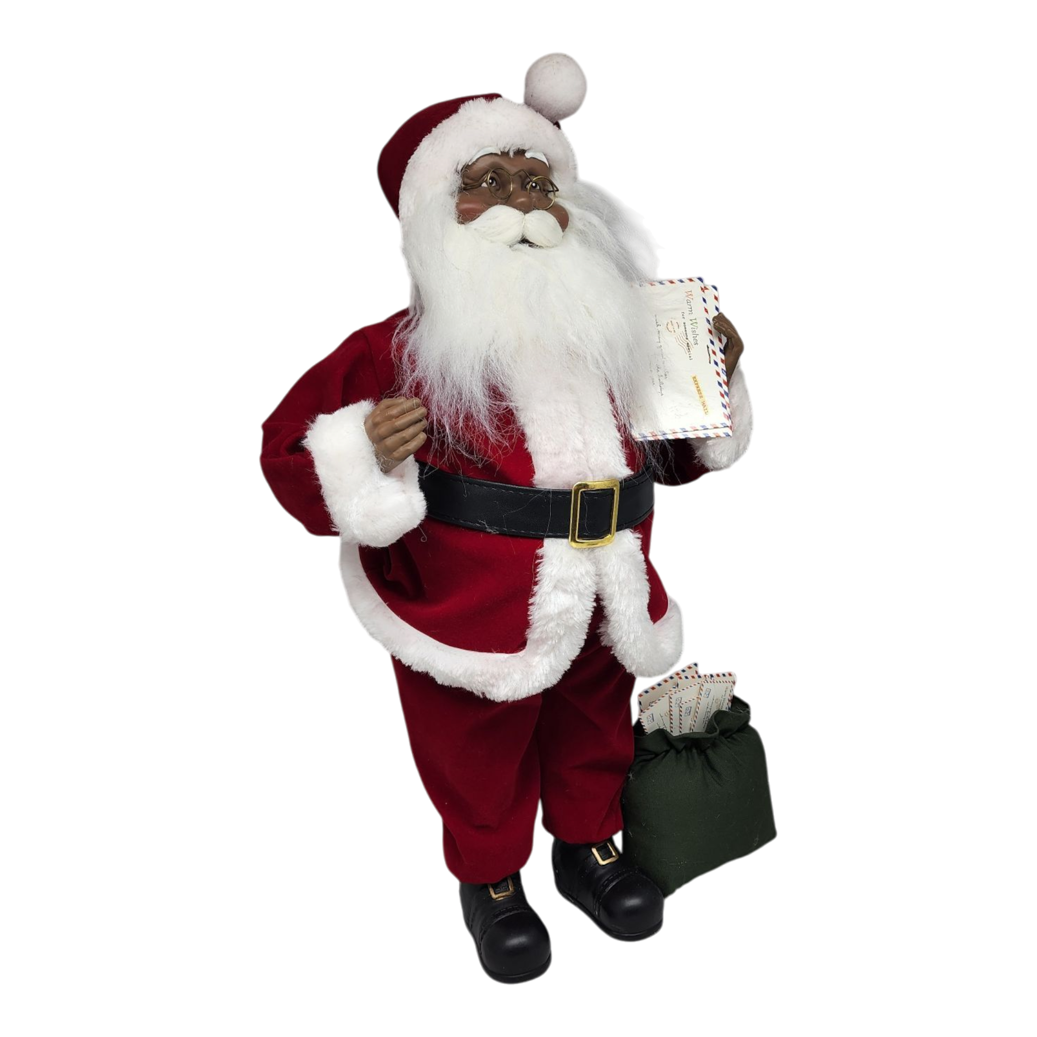 Special Delivery African American Santa - 18 Inch