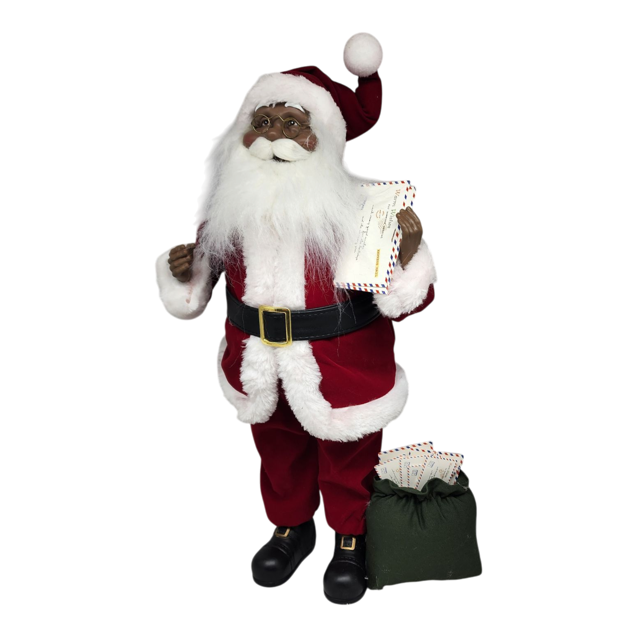 Special Delivery African American Santa - 18 Inch