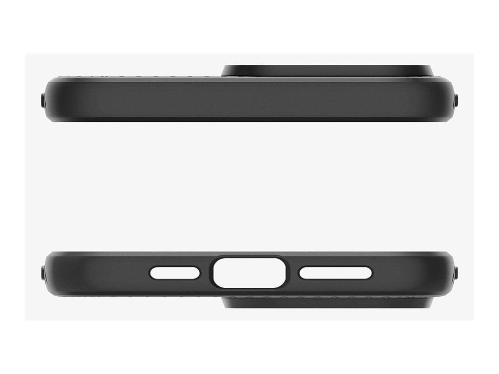 Spigen Liquid Air - Back cover for cell phone - thermoplastic polyurethane (TPU) - matte black - for Apple iPhone 15 Pro ACS06704