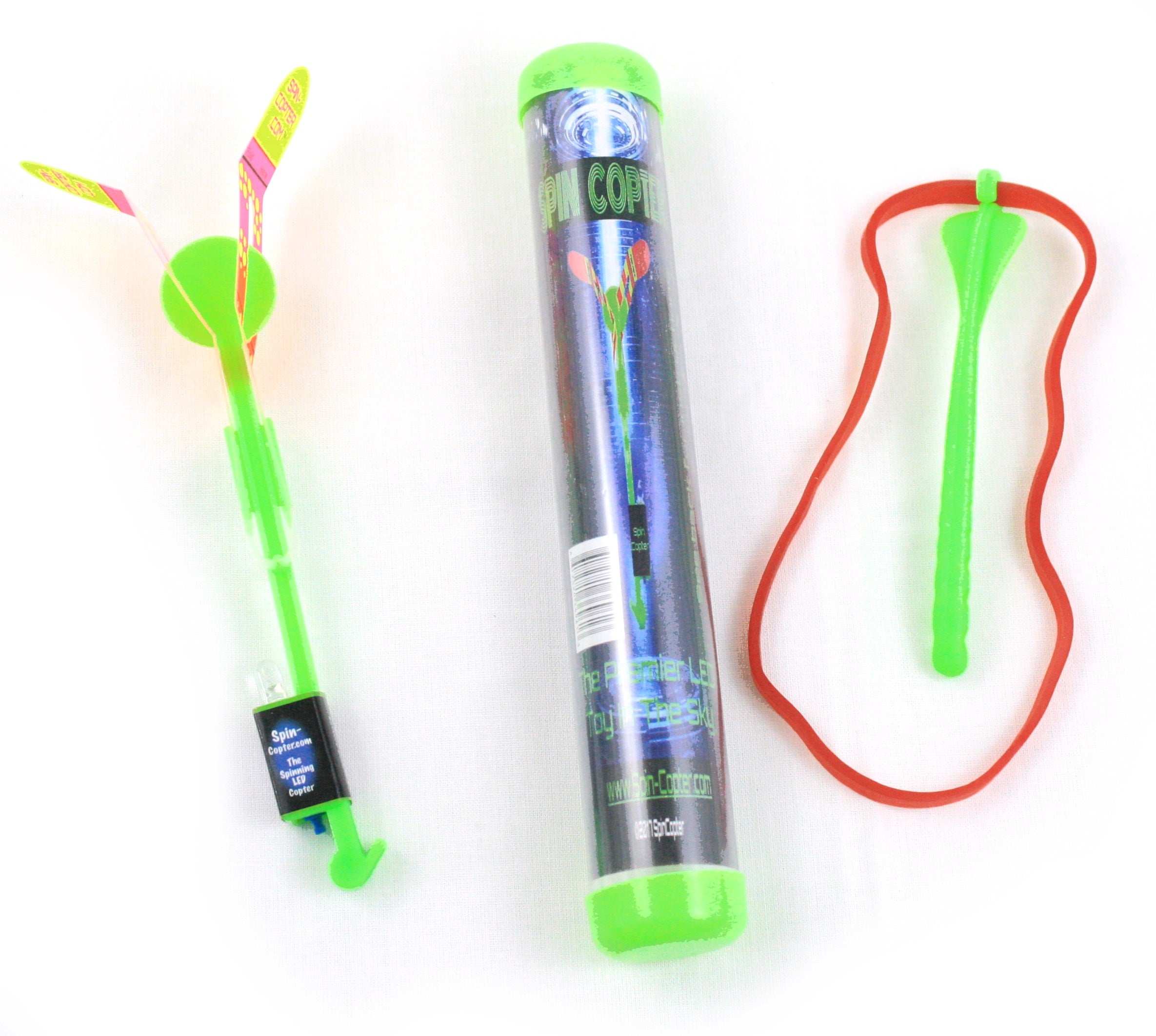 Spincopter LED Flying Machine - Green