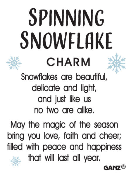Spinning Snowflake - Pocket Charm