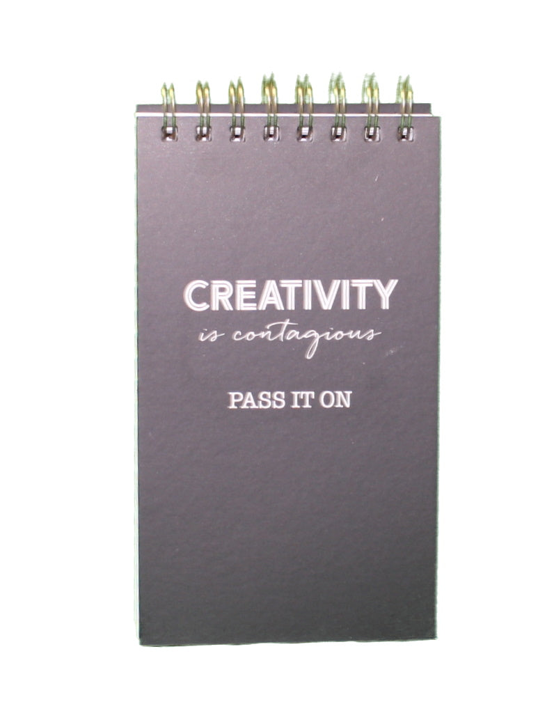 Spiral Chunky Notepad - Creativity is Contagious