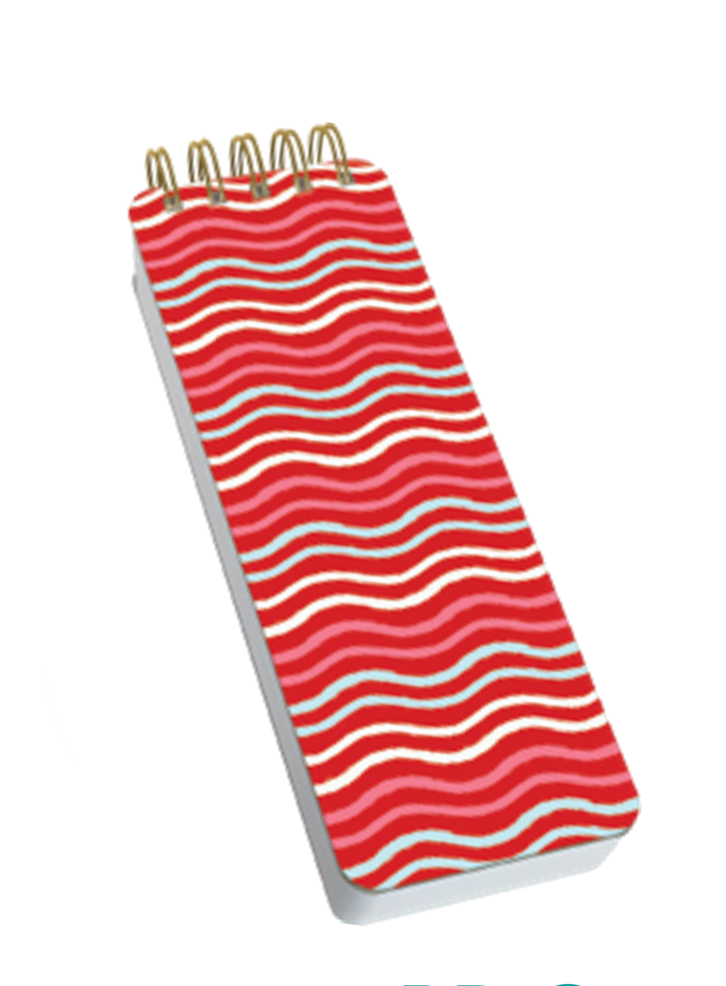 Spiral Chunky Notepad - Squiggle Line