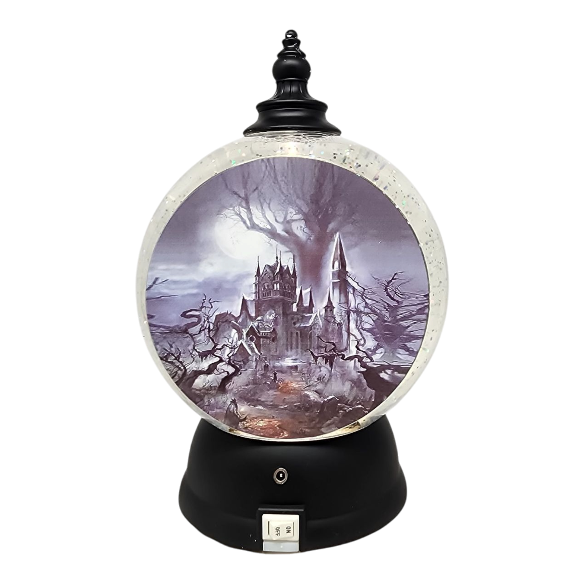 Spooky Love Skeleton Lighted Snow Globe