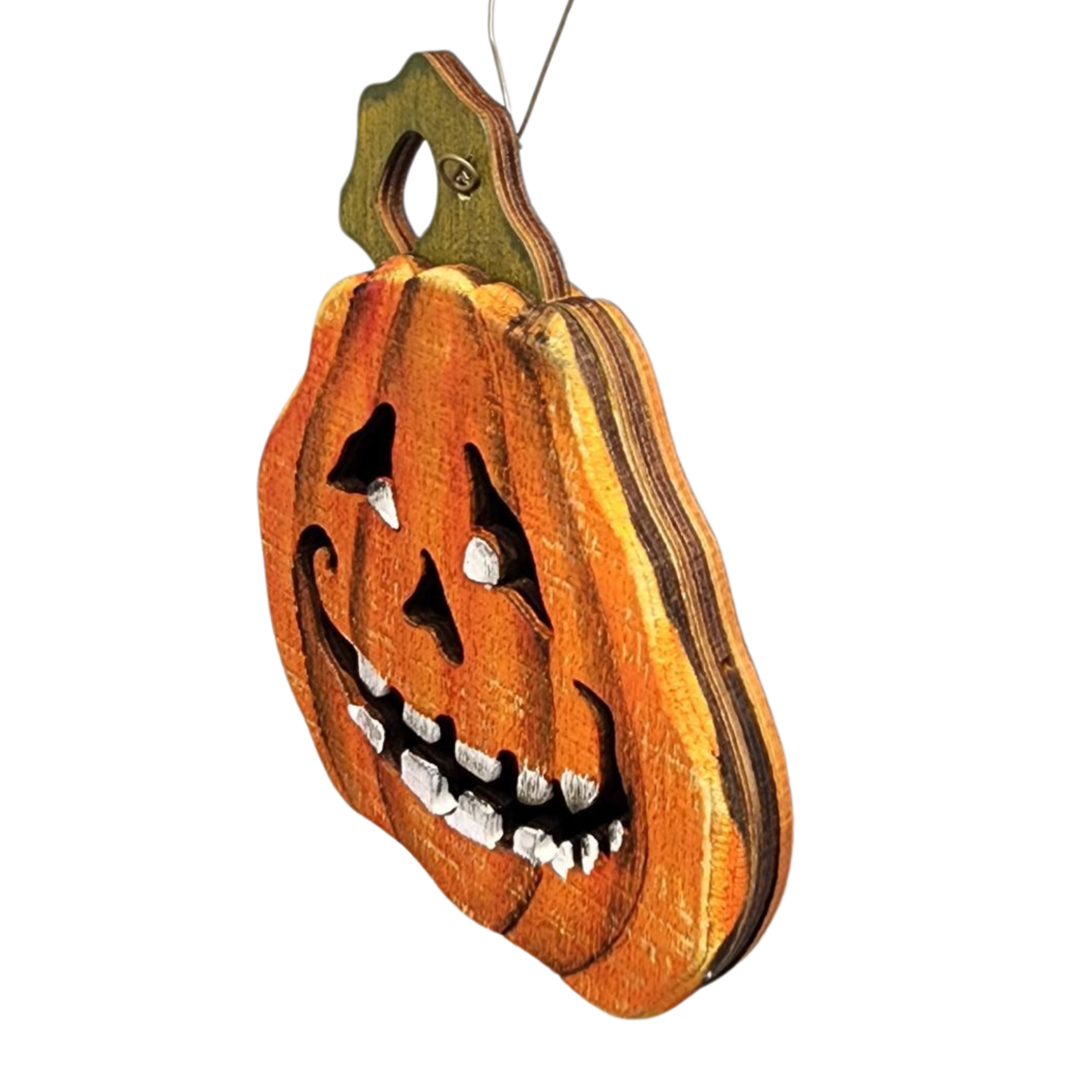 Spooky Smile Pumpkin Ornament