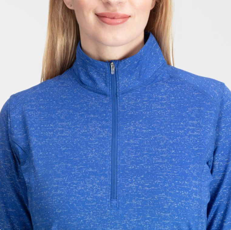 Sport-Tek® Ladies Sport-Wick® Stretch Reflective Heather 1/2-Zip Pullover – Performance Stretch, Reflective Style for Active Lifestyles