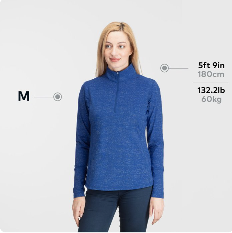 Sport-Tek® Ladies Sport-Wick® Stretch Reflective Heather 1/2-Zip Pullover – Performance Stretch, Reflective Style for Active Lifestyles