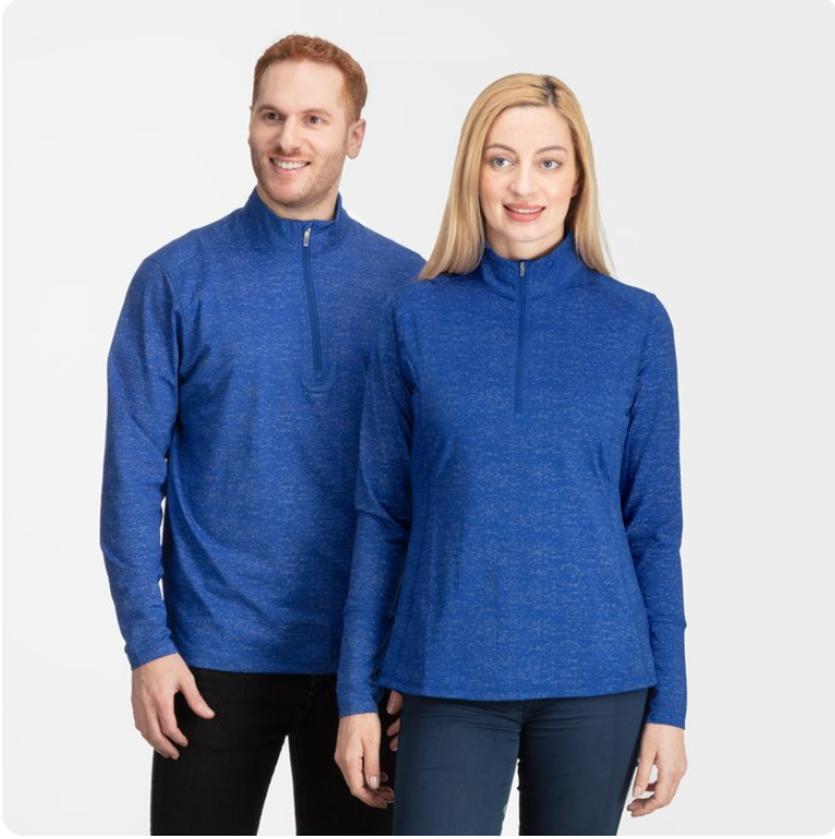 Sport-Tek® Ladies Sport-Wick® Stretch Reflective Heather 1/2-Zip Pullover – Performance Stretch, Reflective Style for Active Lifestyles