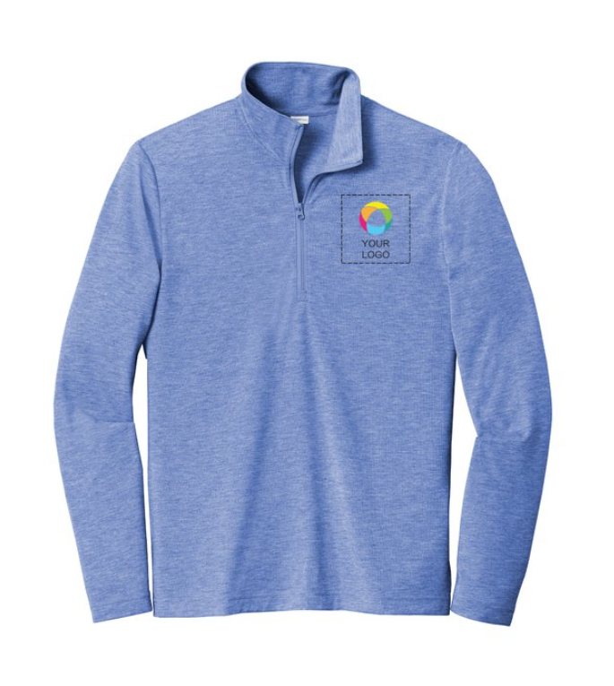 Sport-Tek® PosiCharge Tri-Blend Wicking 1/4-Zip Pullover – Moisture-Wicking Comfort with a Modern Fit