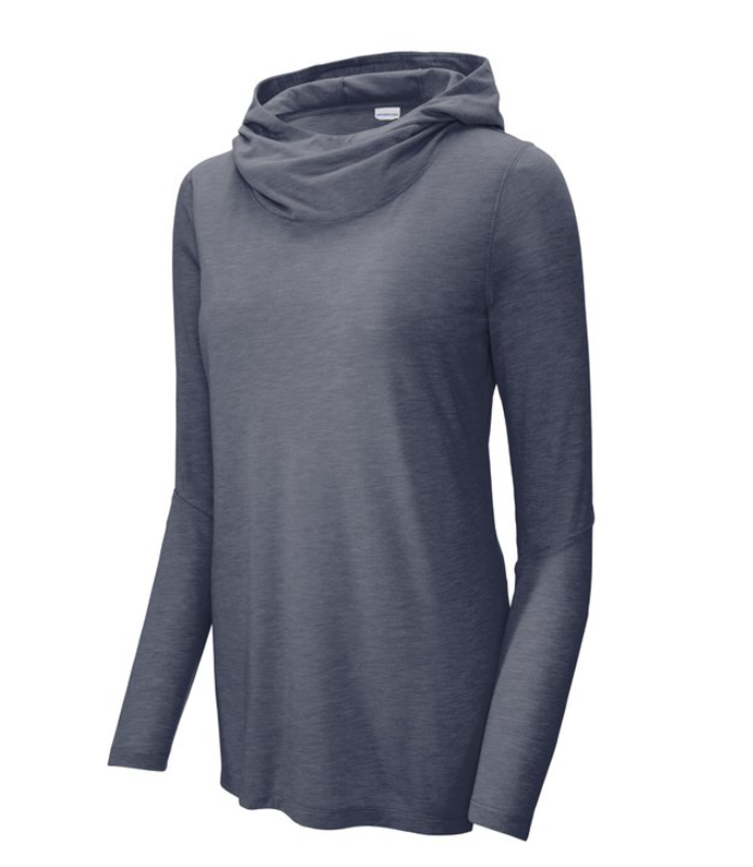 Sport-Tek® Women's Performance Long Sleeve Hoodie – Lightweight, Moisture-Wicking Comfort for Active Days