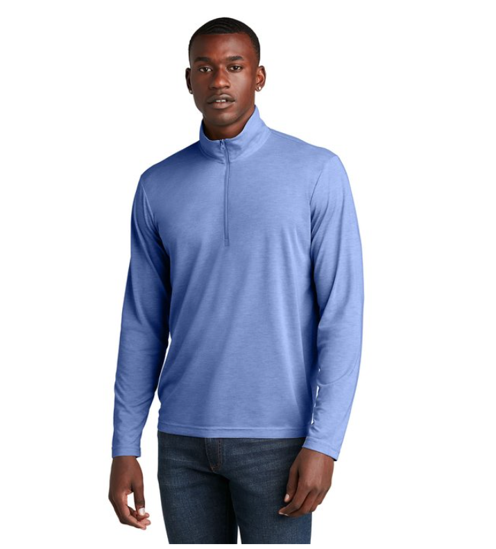 Sport-Tek® PosiCharge Tri-Blend Wicking 1/4-Zip Pullover – Moisture-Wicking Comfort with a Modern Fit
