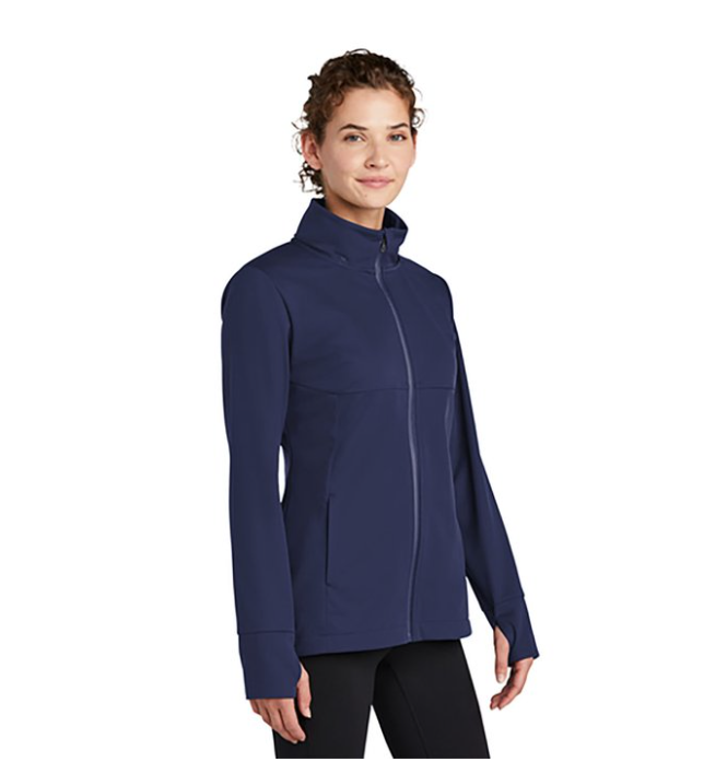 Sport-Tek® Women’s Hooded Softshell Jacket – Sleek, Stretchy, and Built for All-Weather Action