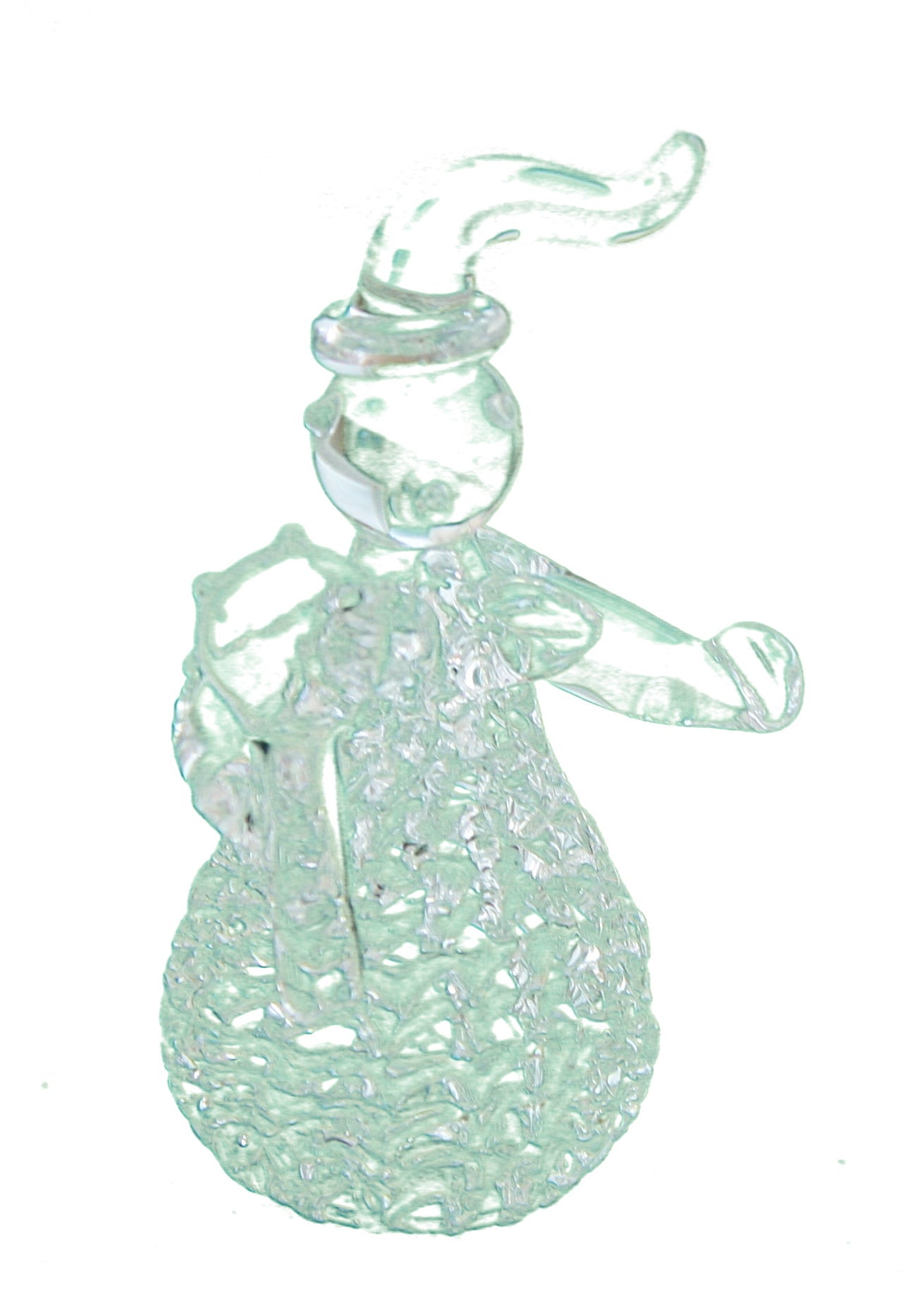 Spunglass Snowman Figurine